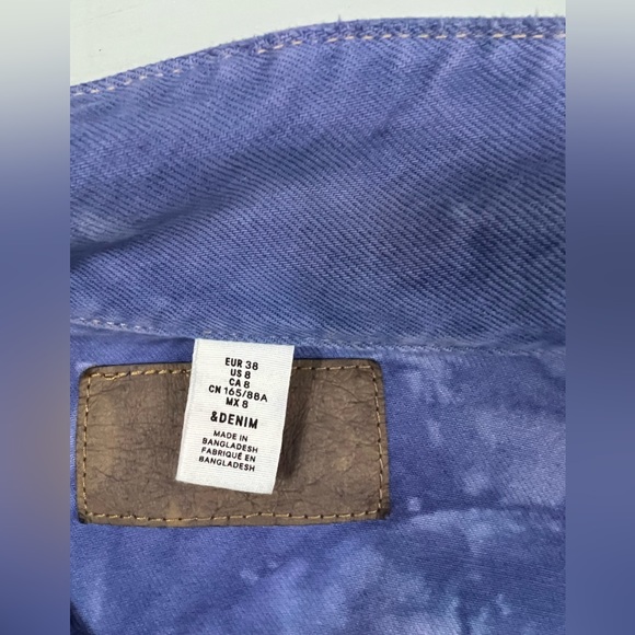 Hand Dyed Purple Denim Jacket - Picture 6 of 6